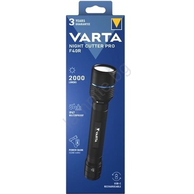 VARTA 18922101111 - LED презареждаем фенер с вграден powerbank LED/USB IP67 (VA0256)