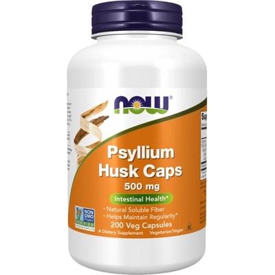 NOW Psyllium Husk Caps 500 mg [200 капсули]