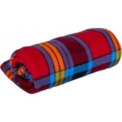 Bellatex deka fleece MyHouse Kostka 2 červeno-šedá 150x200
