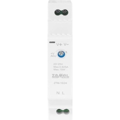 Zamel Spínaný napájecí zdroj pro montáž na lištu TH-35 (DIN) 15W 24V DC typ: ZTM-15/24 EXT10000280