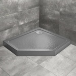 Radaway Петоъгълно душ корито Radaway Doros PT E Compact Stone 90x80 см антрацит акрил дясно (SDRPTP9080-05-64SR)
