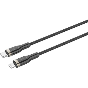 Fixed FIXDB-CL2-BK nabíjací a datový opletený s konektormi USB-C/Lightning a podporou PD, 2m, černý