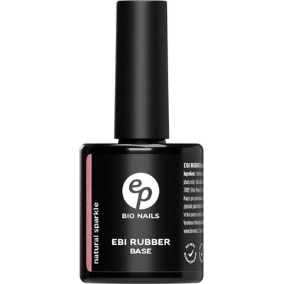 BIO NAILS EBI Rubber base No hema Natural sparkle 15 ml