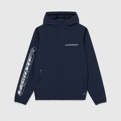 Lacoste Яке Lacoste Recycled Polyamide Short Track Jacket - Blue
