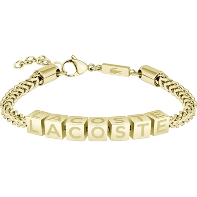 Lacoste Originálny pozlátený náramok pre mužov Script 2040522