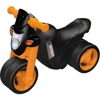 BIG motorka Sport Bike s elektronickým klaksónom čierno-oranžové