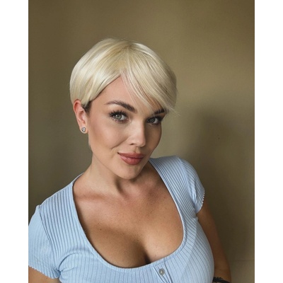 Parochňa Janette z pravých a umelých vlasov svetlá blond