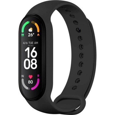 FIXED Silicone Strap pro Xiaomi Band 7/ Mi Band 6/ Mi Band 5, černý FIXSSTB-989-BK – Zboží Živě