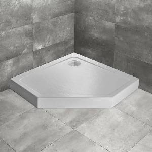 Radaway Петоъгълно душ корито Radaway Doros PT Compact Stone 90x90 см бял акрил (SDRPTP9090-05-04S)