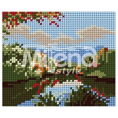 Milena Style Малкото езеро - гоблен със схема