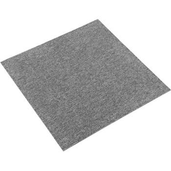 vidaXL Килим 20 pcs Сив 50 x 50 cm 100% Полипропилен (42046748)