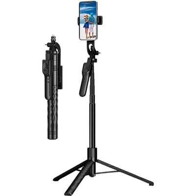 GKK Блутут Статив, Wireless Selfie K28 Stick-tripod, Черен (K28)