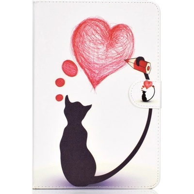 Vsetkonamobil 68454 UNIVERZÁLNE FLIP PUZDRO pre tablet s uhlopriečkou 10" LOVING CAT