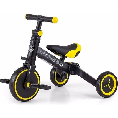 Milly Mally Детско колело 3 в 1 Optimus - Жълто 5901761128222 (5901761128222)