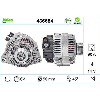 VALEO Alternátor 436654