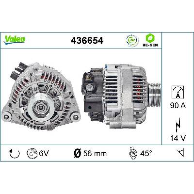 VALEO Alternátor 436654