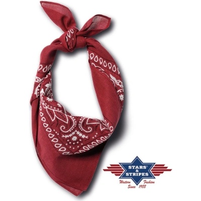 bavlněný šátek bandana bordeaux