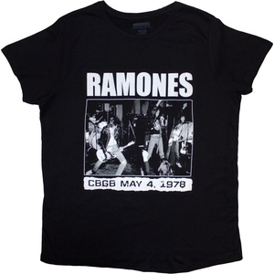 Ramones CBGB 1978 Black S Дамски Риза (RATS22LB01)