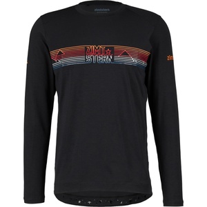 Zimtstern Мъжка фланелка с дълъг ръкав за колоездене Zimtstern Trailflowz Shirt L/S Longsleeve - Pirate Black (216-2543-0211)
