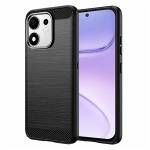 Techsuit Силиконов калъф Techsuit Carbon Silicone за Honor 600 Smart, черен