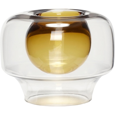 Hübsch Ваза Hübsch с вдлъбнатина кехлибарена (950405)