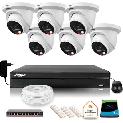 Dahua 6 kamier IPC-HDW2849TM-S-IL s 1TB diskom