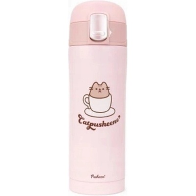 Pusheen termohrnek MPM 350 ml pastelově růžová