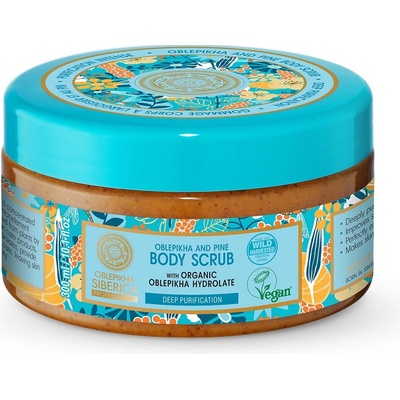 Natura Siberica rakytníkovo medový telový peeling 300 ml