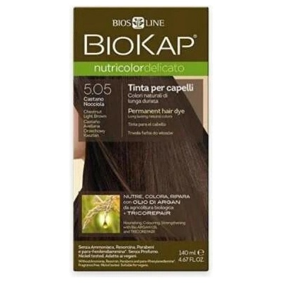 Biosline Biokap farba na vlasy 5.05 Hnědá světlý kaštan 140 ml