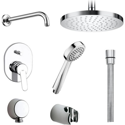 Roca Комплект Victoria - смесител за вграждане, душ пита, ръчен душ, окачване, шлаух (25338)