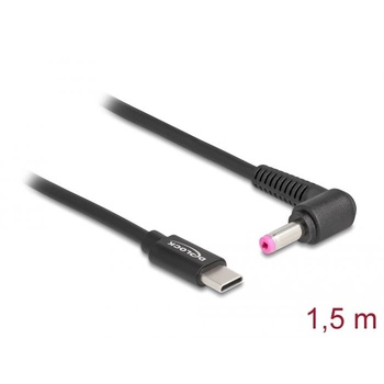 Delock Laptop töltőkábel USB Type-C apa - HP 4, 8 x 1, 7 mm apa (87973) (87973) (87973)
