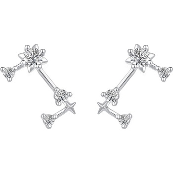 Silenti Jewelry Сребърни обеци "Съзвездие Овен