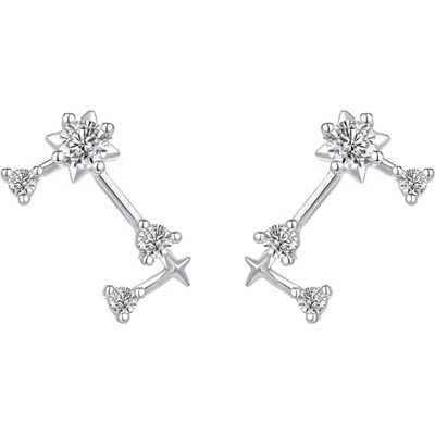 Silenti Jewelry Сребърни обеци "Съзвездие Овен