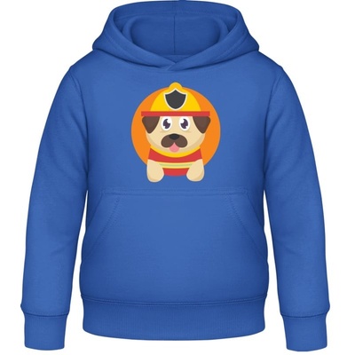 AWDis detská mikina s Kapucňu Pes hasič Blu reale