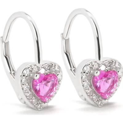 Rafity stříbrné náušnice s turmalínem a zirkony E0013KL-11