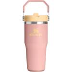 STANLEY Прасковен термос от неръждаема стомана 410 ml IceFlow Flip Straw 2.0 Tumbler Peach Rose - Stanley (100000116280)