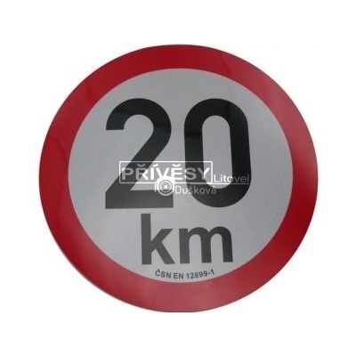 Omezení rychlosti 20 km retroreflexní pr. 200 mm