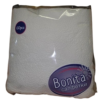 Bonita Салфетки бели, 60бр