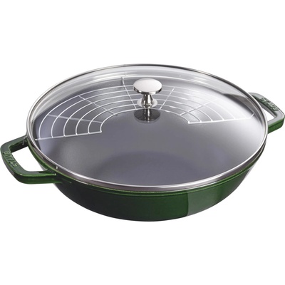Staub Wok 30 cm, bazalková, litina