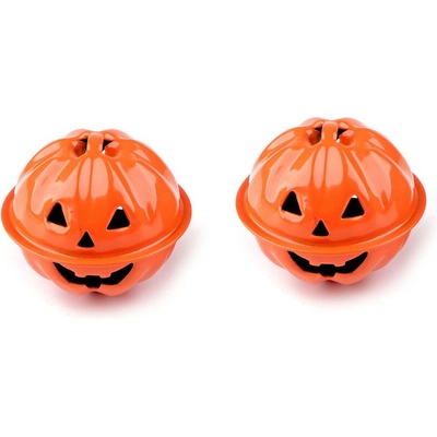 Stoklasa Rolnička dýně halloween Ø30, 40 mm Balení: 2 ks, Varianta: 1 (Ø30 mm) oranžová 1 (Ø30 mm) oranžová
