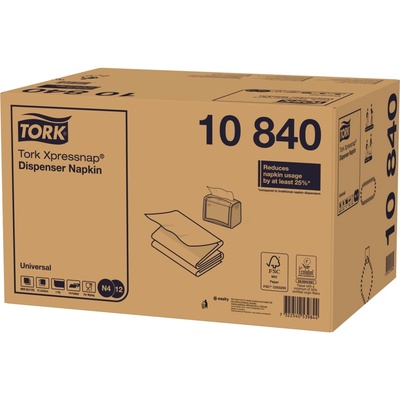 Tork Xpressnap obrúsky N4 9000 ks 8 bal. biele 10840 21,6x33 cm