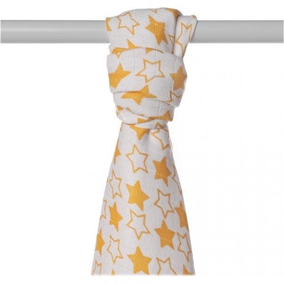 Kikko Bambusové osušky 90x100 cm Little Stars Orange