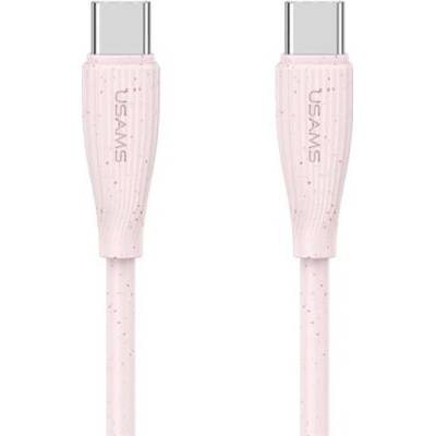 Usams US-SJ716 nabíjecí a datový USB-C na USB-C 1m růžový