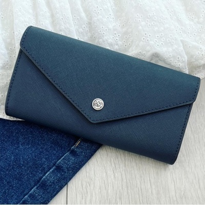 Michael Kors peněženka flap tmavě modrá