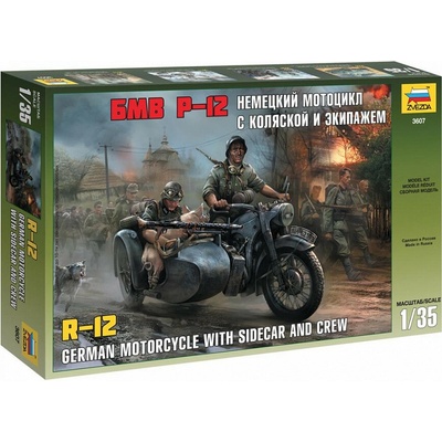 Zvezda BMW R12 s posádkou 1:35