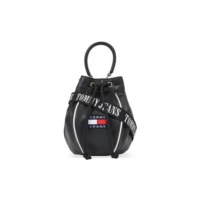 Tommy Hilfiger Дамска чанта Tjw Heritage Bucket Bag AW0AW15437 Черен (Tjw Heritage Bucket Bag AW0AW15437)