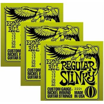 Image 1 of Ernie Ball 3221 Regular Slinky 3-Pack Струни за електрическа китара (P03221)