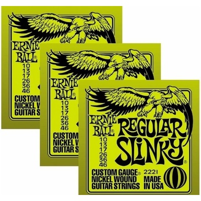 Ernie Ball 3221 Regular Slinky 3-Pack Струни за електрическа китара (P03221)