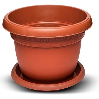 Burdem Саксия лукс с чинийка 7л цвят керамика 1бр (b102-5)