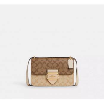 Coach dámská kabelka crossbody Large Morgan béžová